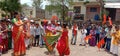 Indian school students celebrate thair festival