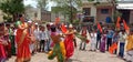 Indian school students celebrate thair festival