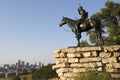 Indian Scout Statue in Kansas city Missouri Midwest USA