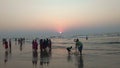 Indian sea with sunset ganapatipule mahartashtra