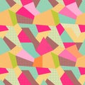 Indian Seamless Patchwork Pattern.