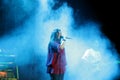 Indian singer Sunidhi Chauhan performs at Bahrain Royalty Free Stock Photo
