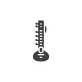 Indian sitar vector icon