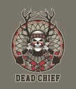 Indian skull chief