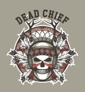 Indian skull chief