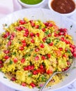 Indian snack farsan- bhelpuri Royalty Free Stock Photo