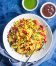 Indian snack farsan- mumbai bhelpuri Royalty Free Stock Photo