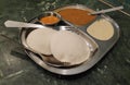 Idli sambhar dish