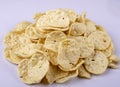 Indian snack jeera papad or fryums or puff