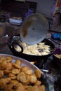 Making of batata wada Royalty Free Stock Photo