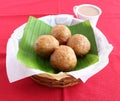 Indian Snack Mangalore Bajji Royalty Free Stock Photo