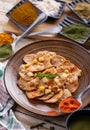 Indian snack papri chaat Royalty Free Stock Photo