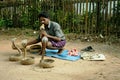 Indian snake charmer Royalty Free Stock Photo