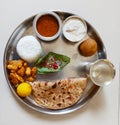 Indian special food with sweets and banarasi paan