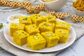 Indian Special Traditional Sweet Food Soan Papdi