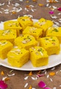 Indian Special Traditional Sweet Food Soan Papdi