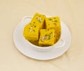 Indian Special Traditional Sweet Food Soan Papdi