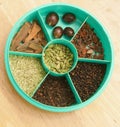 Indian spice box Royalty Free Stock Photo