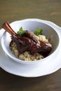 Braised Lamb Shank Royalty Free Stock Photo