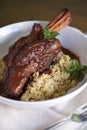 Braised Lamb Shank Royalty Free Stock Photo