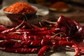 Indian Spices. Red Chilly Royalty Free Stock Photo