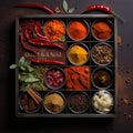 Indian spicy masala box