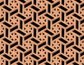 Indian stone carvings. Seamless texture. Traditional tribal pattern