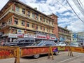 Indian street bhoapl picture with traffic