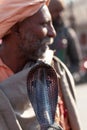 Indian Street fakir with cobra Royalty Free Stock Photo
