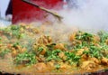 Indian street Food: Chicken dish Royalty Free Stock Photo