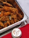 Indian Street food fish cutlets and kababs, in a tray, ready to serve