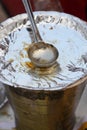 Indian street Food: Serving bucket
