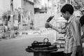 Indian street food vendor Royalty Free Stock Photo