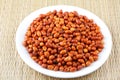 Indian street foods- roasted peanuts.