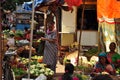 Indian street fruit and vegetable farmer market