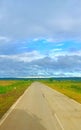 Indian streets with full of   beauty of farm land and beautiful sky Royalty Free Stock Photo