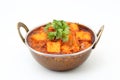 INDIAN STYLE COTTAGE CHEESE VEGETARIAN CURRY DISH. Kadai Paneer - traditional Indian food Royalty Free Stock Photo