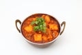 INDIAN STYLE COTTAGE CHEESE VEGETARIAN CURRY DISH. Kadai Paneer - traditional Indian food