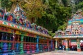 Indian style of decorating the exterior of the temple