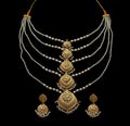 Indian style Diamond, Gold & Pearl Jewelry