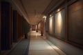 Indian style hallway interior in modern luxury hotel Royalty Free Stock Photo