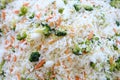 Indian Style Spicy Tasty and Healthy Vegetable Rice Close-up view