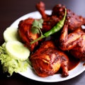 Indian style tandoori chicken