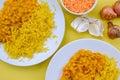 Indian Style Vegetarian Tarka Dal With Pillau Rice Royalty Free Stock Photo