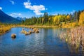 Indian summer in the mountains Royalty Free Stock Photo