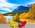 `Indian summer` in Rocky Mountains Royalty Free Stock Photo