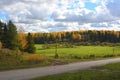 Indian summer. Russian open spaces. Royalty Free Stock Photo