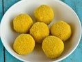 Indian Sweet - Besan laddo Royalty Free Stock Photo