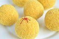 Indian Sweet - Besan laddo Royalty Free Stock Photo