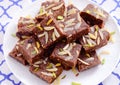 Indian sweet- chocolate barfi